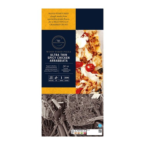 M&S Collection Ultra Thin Spicy Chicken Arrabbiata Pizza