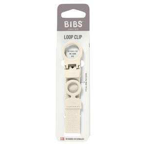 BIBS Pacifier Clip Loop Ivory