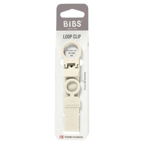 BIBS Pacifier Clip Loop Ivory