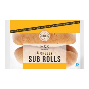 4 Cheesy Sub Rolls
