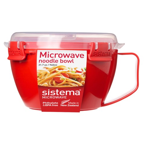 Sistema Microwave Noodle Bowl Food Container with Steam Vent 940ml