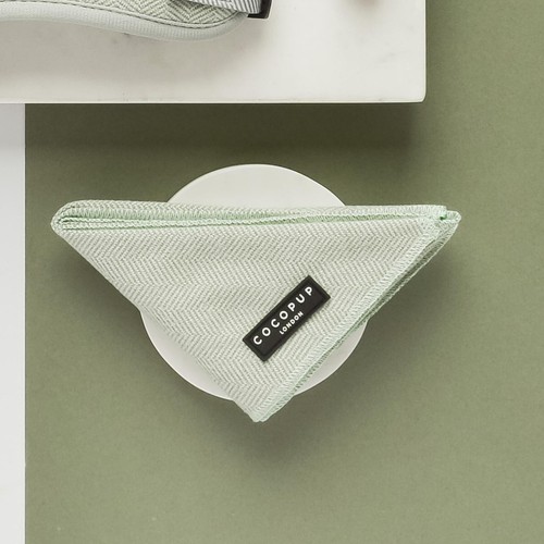 Cocopup London Sage Tweed Dog Bandana & Bow Tie