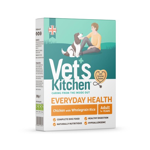 Vet's Kitchen Wet Dog Food Chicken with Wholegrain Rice