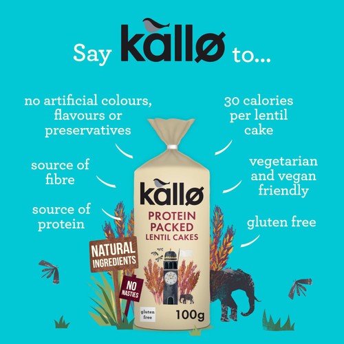 Kallo Protein Packed Lentil Cakes