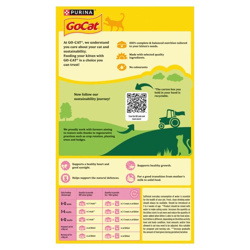 Go-Cat Kitten Chicken Turkey and Milk Dry Cat Food