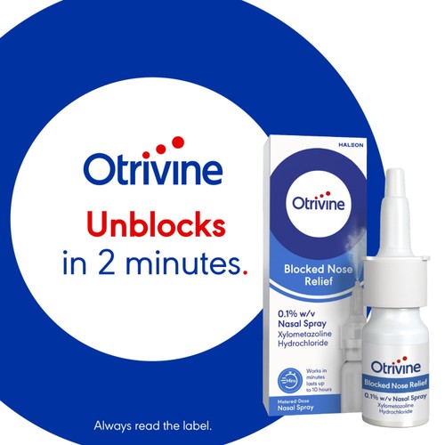 Otrivine Blocked Nose Relief Decongestant Nasal Spray