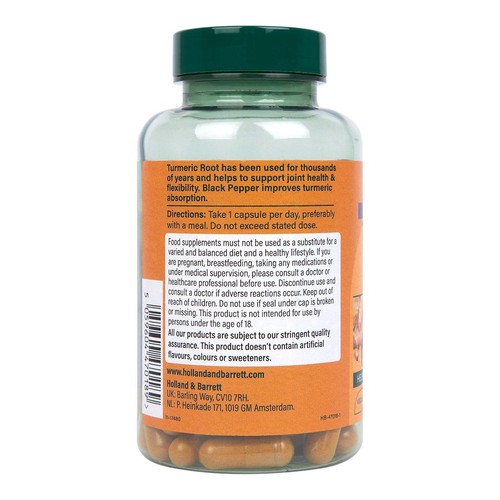 Holland & Barrett High Strength Turmeric 600mg with Black Pepper 