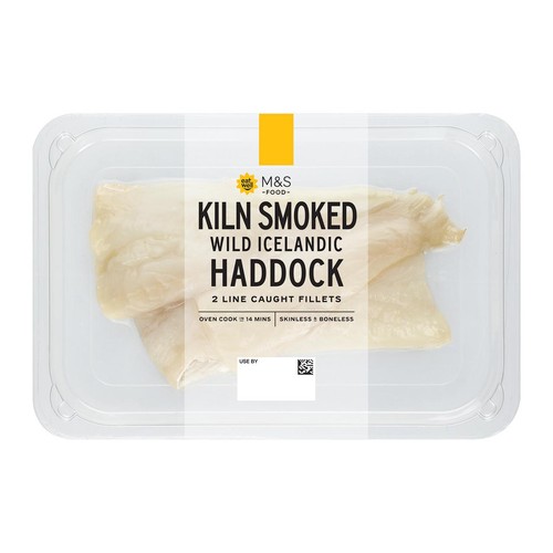 M&S Caught Undyed Smoked Haddock Fillets 