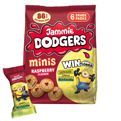 Jammie Dodgers Raspberry Biscuits Minis Multipack