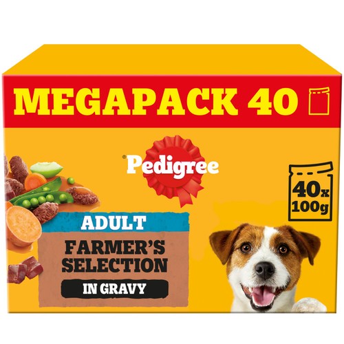 Pedigree Wet Dog Food Pouches Mixed Varieties in Gravy