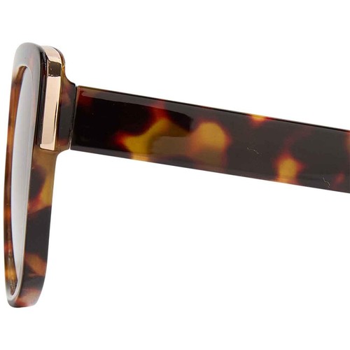 M&S Womens Geometric Cat Eye Sunglasses, Brown Mix