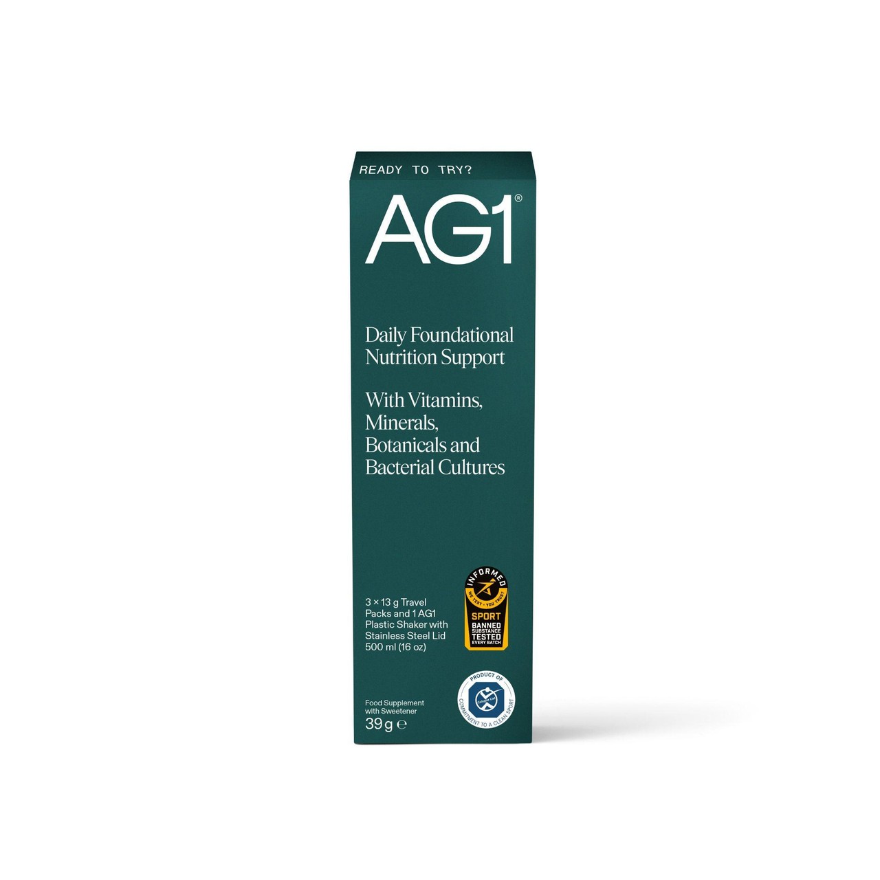 AG1 Supplement 3 Serving with Shaker - Ocado