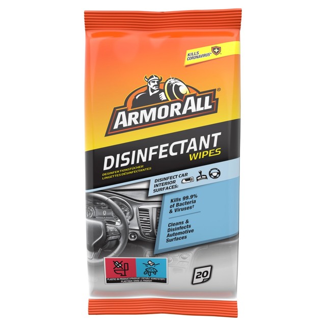 Armor All Disinfectant Flow Wipes for Cars 20 Pack