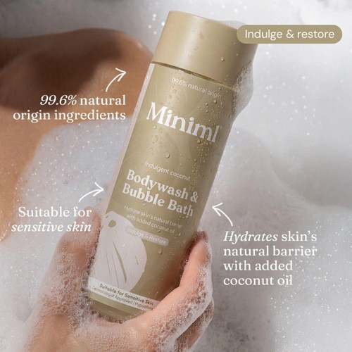 Miniml Body Wash & Bubble Bath Indulgent Coconut