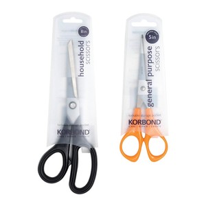Korbond Scissors Twin Pack - 8 Inch & 5 Inch