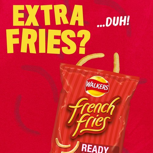 Walkers French Fries Flavour Crispy Potato Snacks 20 x 18g