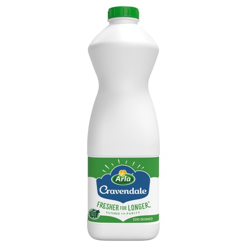 Cravendale Filtered Fresh Semi Skimmed Milk 1L Fresher for Longer