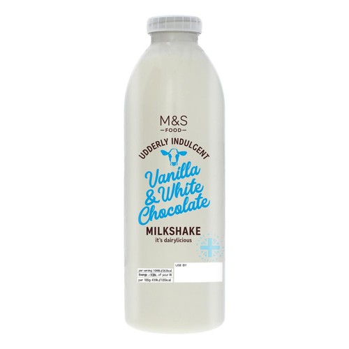 M&S Vanilla & White Chocolate Milkshake