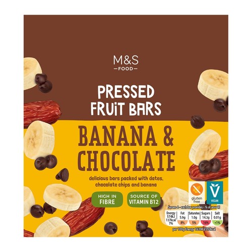 M&S Banana & Chocolate Bars