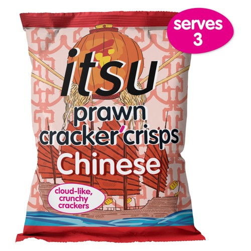 itsu Chinese Hoisin Prawn Cracker Crisps Sharing Bag