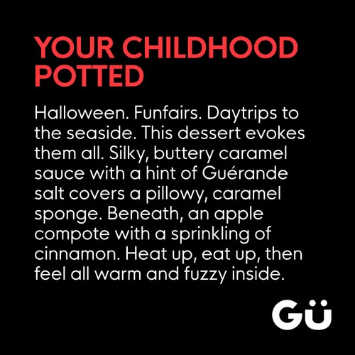 Gu Toffee Apple Hot Dessert