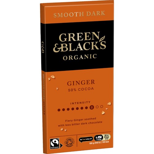 Green and Blacks Ginger Chocolate