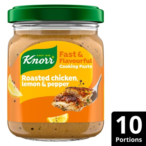 Knorr Roasted Chicken, Lemon & Pepper Cooking Paste, 165g Knorr Roasted Chicken, Lemon & Pepper Cooking Paste, 165g