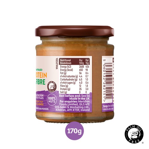 Meridian Organic Smooth Almond Butter 100% Nuts