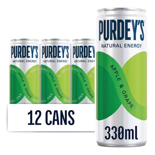 Purdey's Apple & Grape Natural Energy Drink
