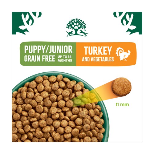 James Wellbeloved Grain Free Puppy Junior Dry Dog Food Turkey & Veg