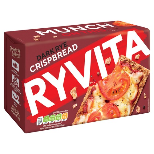 Ryvita Crispbread Dark Rye Crackers