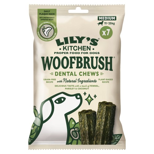 Lily's Kitchen Woofbrush Natural Daily Dental Chew Medium Dog Multipack