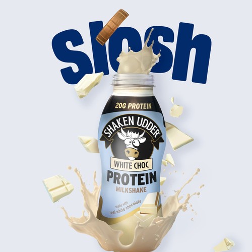 Shaken Udder White Chocolate Flavoured Protein Milkshake