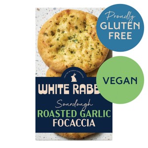 White Rabbit Gluten Free Roasted Garlic Focaccia