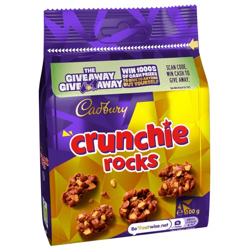 Cadbury Crunchie Rocks Chocolate Bag