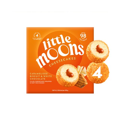 Little Moons Caramelised Biscuit & White Chocolate Mochi Cheesecakes