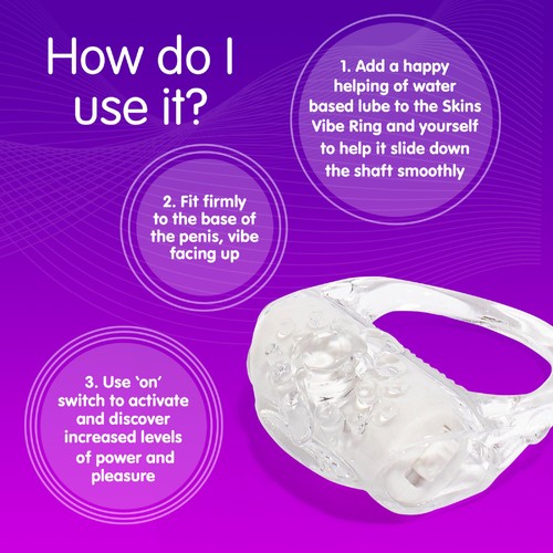Skins Vibrating Ring Retail Pack - Ocado