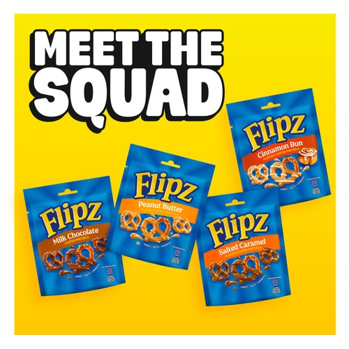 Flipz Salted Caramel Flavour Coated Pretzel