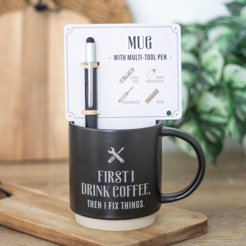 Coffee Mug & Multi-Tool Pen Gift Set