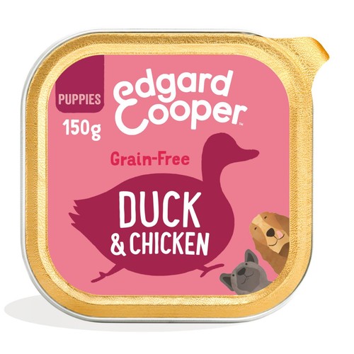Edgard & Cooper Puppy Grain Free Wet Dog Food with Duck & Chicken