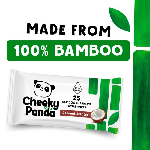 The Cheeky Panda Bamboo Facial Cleansing Wipes Coconut Scented