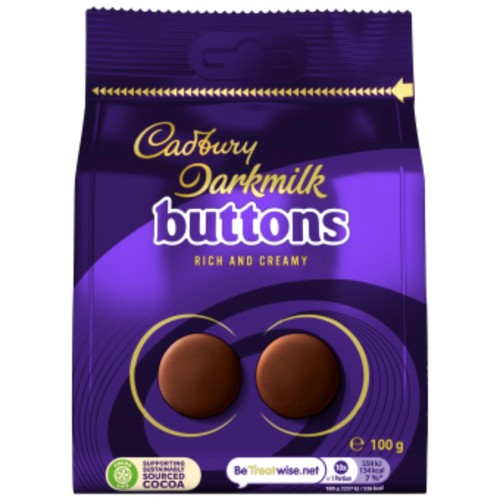 Cadbury Darkmilk Giant Buttons Chocolate Bag