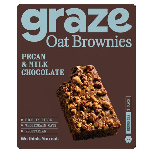 Graze Milk Chocolate & Pecan Brownie