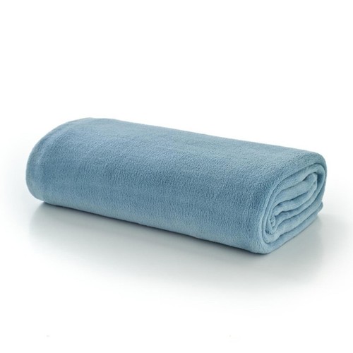 Deyongs Snuggle Touch Throw, Light Blue