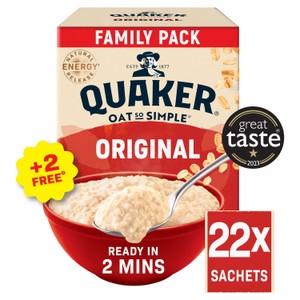 Quaker Oat So Simple Porridge Sachets - Golden Syrup 10x36g