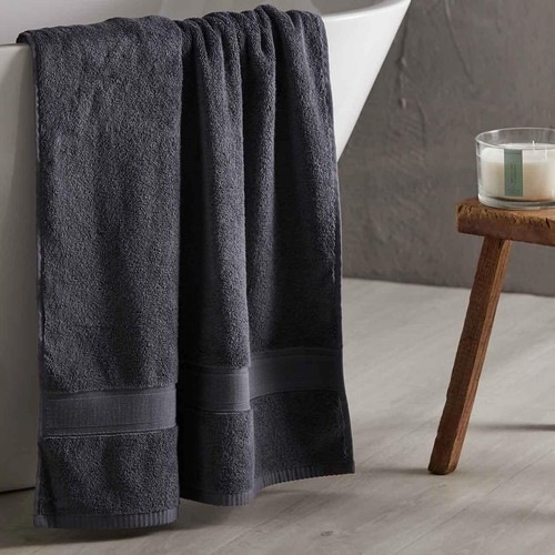 M&S Super Soft Pure Cotton Face Towels, Slate