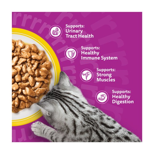 Whiskas 7+ Senior Wet Cat Food Pouches Poultry Feasts in Gravy