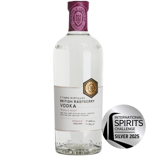 M&S Distilled 5 Times Distilled British Raspberry Vodka