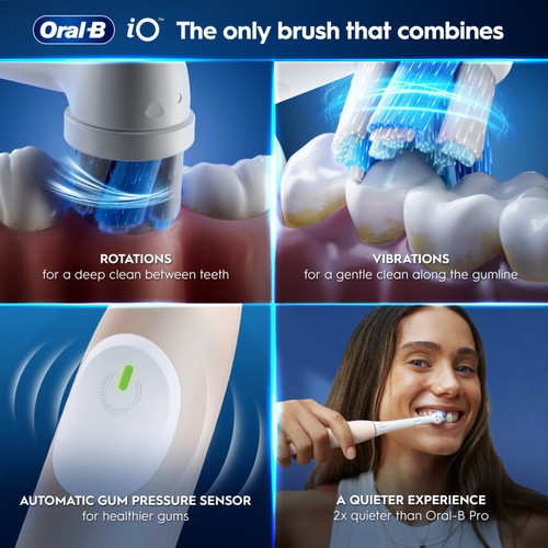 Oral-B iO2 Series Calm Pink Electric Toothbrush + Travel Case