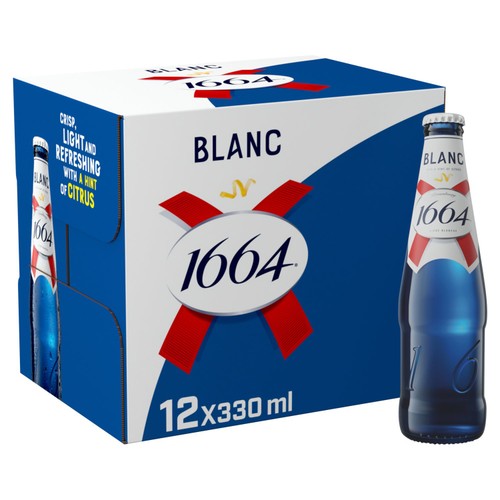Kronenbourg 1664 Blanc Premium Lager Beer Bottles
